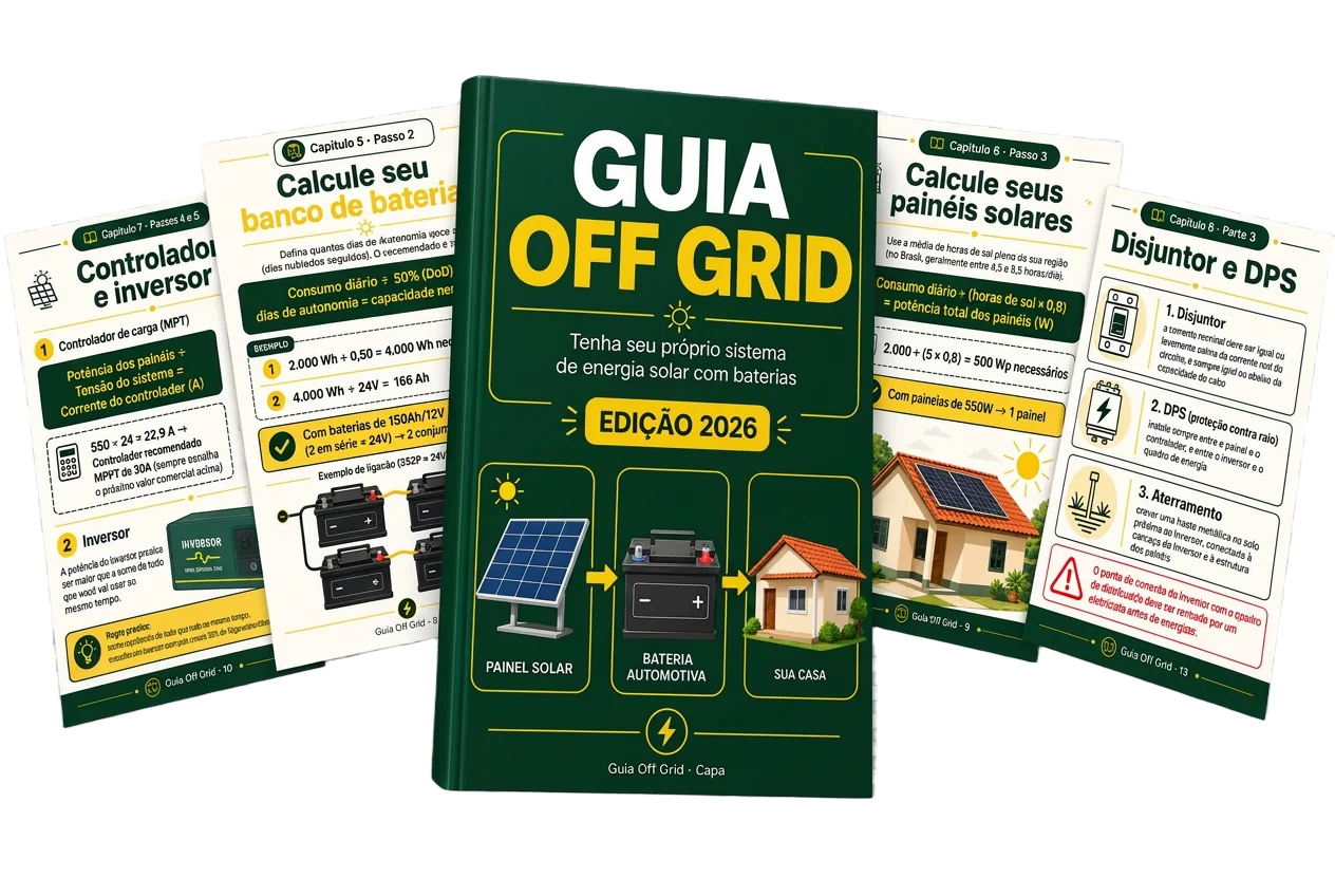 Mockup del celular mostrando la portada de la Guía Off Grid